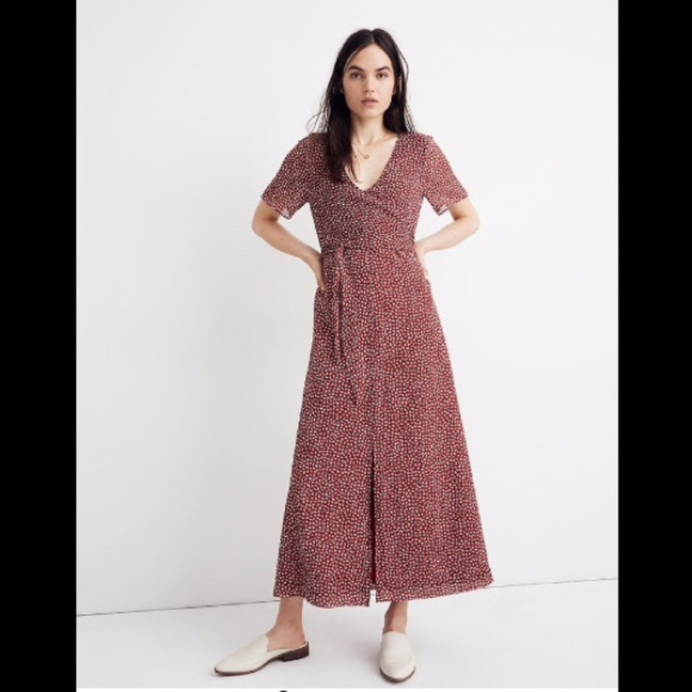 Madewell Wraparound Maxi Dress, 00 (new with tags)